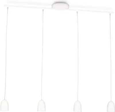 Produktbild von Philips myLiving LED Pendelleuchte Wolga 4-flammig, weiß
