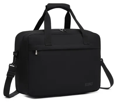 Produktbild von Kono Reisetasche Weekender Tasche 40x20x25 Ryanair Handgepäck Uni Gym Henkeltasche 20L (Schwarz)