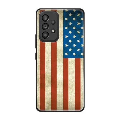 Produktbild von König Design Hülle kompatibel mit Samsung Galaxy A53 5G Kunststoff Soft Handyhülle - Handy Case USA Flagge