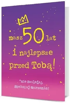 Obrázok produktu pre Pán Drak - pohľadnica k 50. narodeninám - B6 s obálkou