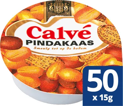 Produktbild von Calvé Erdnussbutter 50 schrumpfen x 15 Gramm