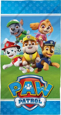 Produktbild von Paw Patrol Badetuch Crew  60x120 cm