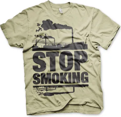 Produktbild von Stop Smoking T-Shirt - Small - Khaki