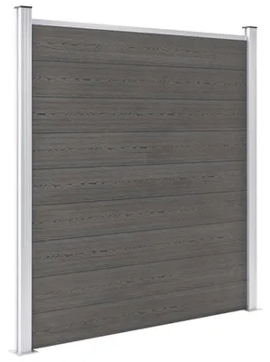 Produktbild von vidaXL Gartenzaun WPC 180×186 cm Grau