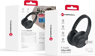 Produktbild von FORCELL F-AUDIO Vibe ANC drahtloser Bluetooth-Kopfhörer ANC + TUYA APPLE schwarz