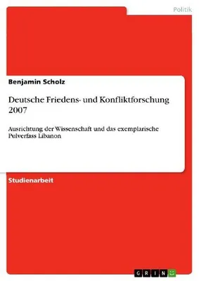 Produktbild von Deutsche Friedens- und Konfliktforschung 2007
