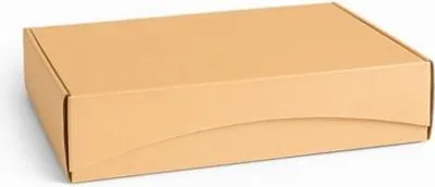 Zdjęcie produktu dla Pudełko karbowane na 3 wina 340x255x85mm - karton prezentowy