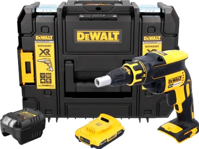 Image de DeWalt DCF 620 D1T Visseuse pour cloisons sèches sans fil 18 V 30 Nm Brushless + 1x batterie 2,0 Ah + chargeur + TSTAK