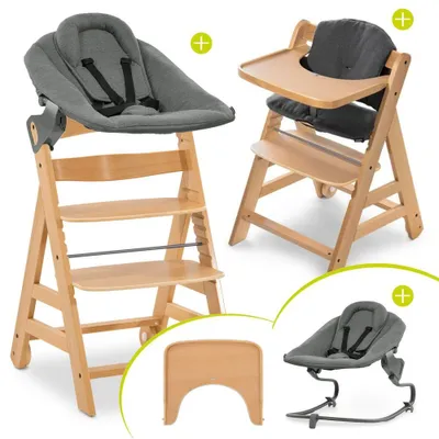 Produktbild von Hauck Alpha Move Natur 5-tlg. Newborn Set - Hochstuhl