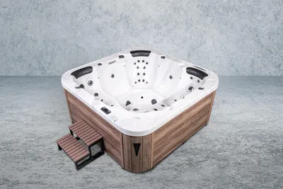 Produktbild von American Outdoor Whirlpool Torina Sterling Silver / Brown 215x215cm