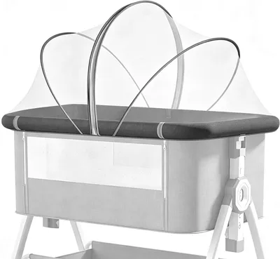 Obrázek produktu pro Dětská postýlka Klamboe - Síťka proti komárům - Ochrana pro děti - Univerzální velikost - 60 x 105 cm - Bílá