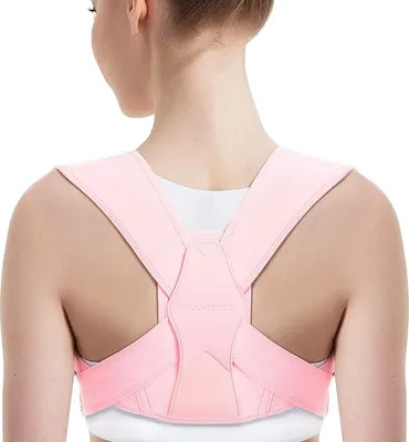 Produktbild von Rückenstütze zur Haltungskorrektur, Haltungskorrektur, verstellbar, für den oberen Rücken, unterstützt das Schlüsselbein und lindert Schmerzen im Nacken, Schultern und oberen Rücken (S/M)