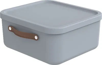 Produktbild von Rotho Aufbewahrungsbox 20 L Maloja - Kunststoffbox mit Deckel - Stapelbox 39,5 x 38,0 x 17,7 cm - Plastikbox Ordnungsbox Allzweckkiste
