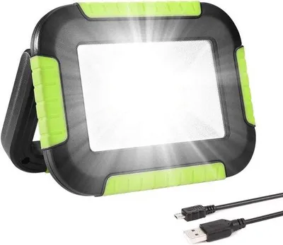 Image de Lampe LED, 3 niveaux de luminosité, portable, durable, pour le camping, le bricolage, les chantiers, lumière blanche froide.