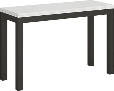 Produktbild von ITAMOBY - Ausziehtisch 120/200x45/90 cm Everyday Double Esche weiß Gestell in Anthrazit