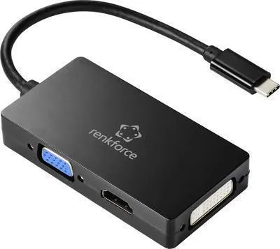 Obrázek produktu pro Renkforce RF-4633066 Adaptér USB-C / HDMI / DVI / VGA [1x konektor USB-C™]