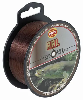 Produktbild von WFT Zielfisch Aal 400m 0,30mm 8kg braun - Aalschnur