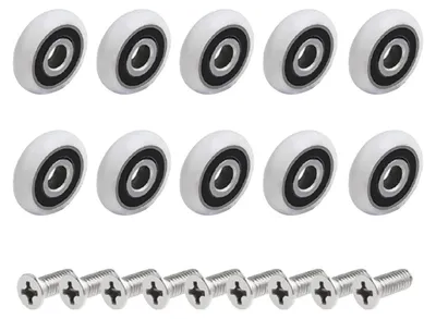Obrázek produktu pro Náhradní kolečka pro dveře sprchové kabiny, 10 kusů, 25 mm