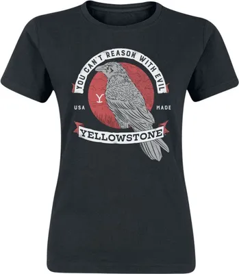 Produktbild von Yellowstone T-Shirt Damen You Can't Reason With Evil schwarz M