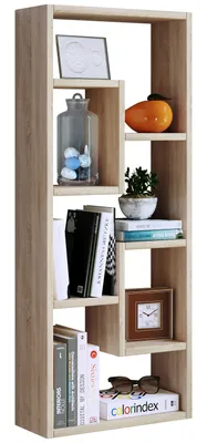 Immagine prodotto di Mensola appesa in legno | Scaffale salvaspazio | Dimensioni: H. 92 x W. 36 x D. 15 cm | Elegante mensola appesa | Scaffale di stoccaggio | Libreria | Tavola da parete - Vilota