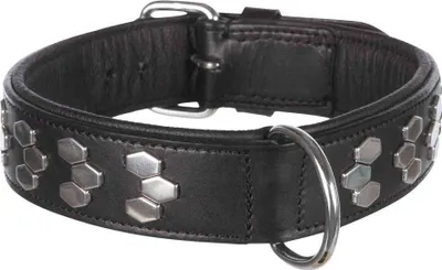 Productafbeelding van TRIXIE 1837, Pes, Zwart, Zilver, Leer, Effen, Medium, 38 cm