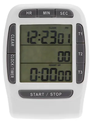 Obrázek produktu pro 3kanálový LCD časovač, funkce paměti, displej, digitální časovač, přesné časování, odpočítávací hodiny pro domácí úkoly, posilovnu, vaření jídla