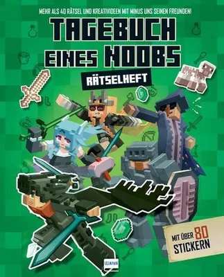 Produktbild von Tagebuch eines Noobs - Rätselheft mit über 80 Stickern