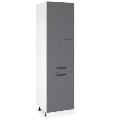 Produktbild von ULWEHOME Hoher Unterschrank für die Küche, 60 cm, 3 Fronten, Anthrazit | Küchenmöbel, EKO-System