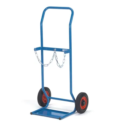 Produktbild von fetra 51005, Stahl, Transportwagen, Blau, 50 kg, 2 Rad/Räder, Gummi