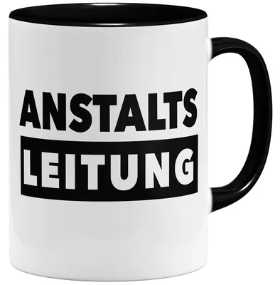 Keramikbecher 325 ml, beidseitig bedruckt, schwarz