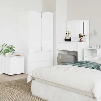 Image de Maison Exclusive - Armoire de salle de bain, dimensions 40,5 x 40 x 44 cm, en panneaux de particules