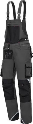 Produktbild von Arbeitshose Nitras Motion Tex Pro FX Latzhose | grau | Stretch | Gr. 60