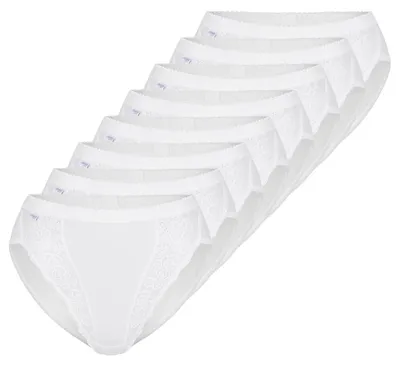 Produktbild von sloggi 8er Pack Chic Tai Slip Femininer Stil mit Spitzenakzenten, Perfekte Passform, Atmungsaktives Material