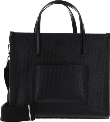 Image de LACOSTE Cuir sac à main sac à épaule bandoulière Chantaco Classics Top Handle Bag Noir