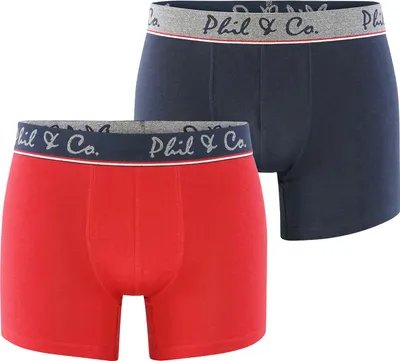 Produktbild von 2-Pack Retropants "Jersey" (Navy/Rot) L