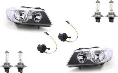 Productafbeelding van Johns, koplampen geschikt voor BMW 3 E90 E91 (2005-2008) met H7 lampen, links en rechts, inclusief servomotor