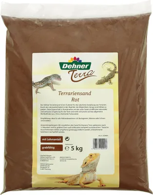 Produktbild von Dehner Terra Terrariensand, Körnung von 0.2 - 1 mm, 5 kg, rot