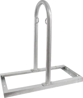 Produktbild von Fahrradanlehnbügel 90x84 cm Stahl feuerverzinkt Ø 49 mm freistehend Fahrradständer Fahrradparker     Typ U