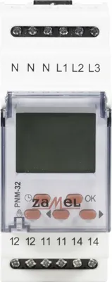 Imagen del producto de Relé de tensión trifásico, 170-290V, modelo PNM-32, marca EXTA, fabricante Zamel