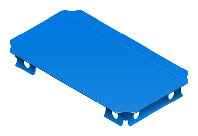 Produktbild von QUADRO Ersatzteil halbe Platte 40x20 cm (blau)