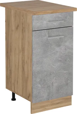 Immagine prodotto di Mobiletto base per cucina Vicco R-Line Calcestruzzo 40 cm , PL Rovere, Model 54081