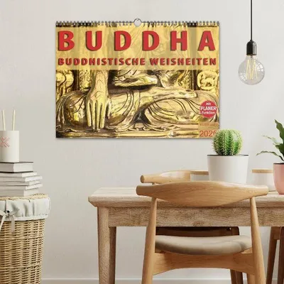 Produktbild von BUDDHA Buddhistische Weisheiten (Wandkalender 2026 DIN A3 quer), CALVENDO Monatskalender