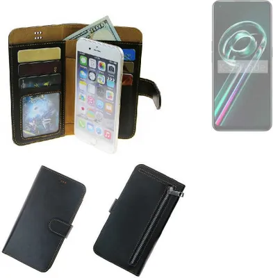 Produktbild von K-S-Trade Schutz Hülle kompatibel mit Realme 9 Pro Plus Klapphülle Case Phone cover Slim Handytasche Handy Hülle schwarz aus Kunstleder (1 Stk)