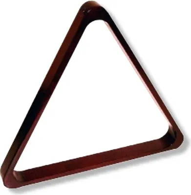 Image de Dreieck Pool 57,2mm Holz, mahagoni