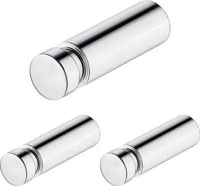 Obrázok produktu pre Chrómový držiak na uteráky na montáž na stenu, 16 x 55 x 16 mm, sada 3 ks