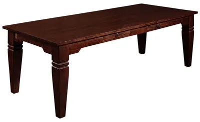 Produktbild von MASSIVMOEBEL24.DE Esstisch Akazie 240x100x76 nougat lackiert OXFORD #608