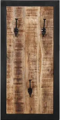 Immagine prodotto di Appendiabiti 40x2x80 cm in Legno Massello Grezzo di Mango