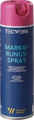 Produktbild von Markierungsspray leuchtpink 500ml Spraydose TECWERK