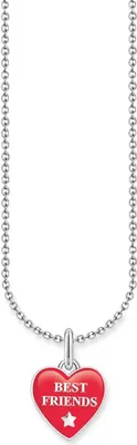 Thomas Sabo KE2237-007-10-L45V Damen-Kette mit Best Friends Herz-Anhänger Silber 1