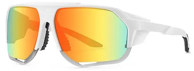 Produktbild von VeyRey Sportsonnenbrille Bralter weiß fassung orange gläser Univerzální